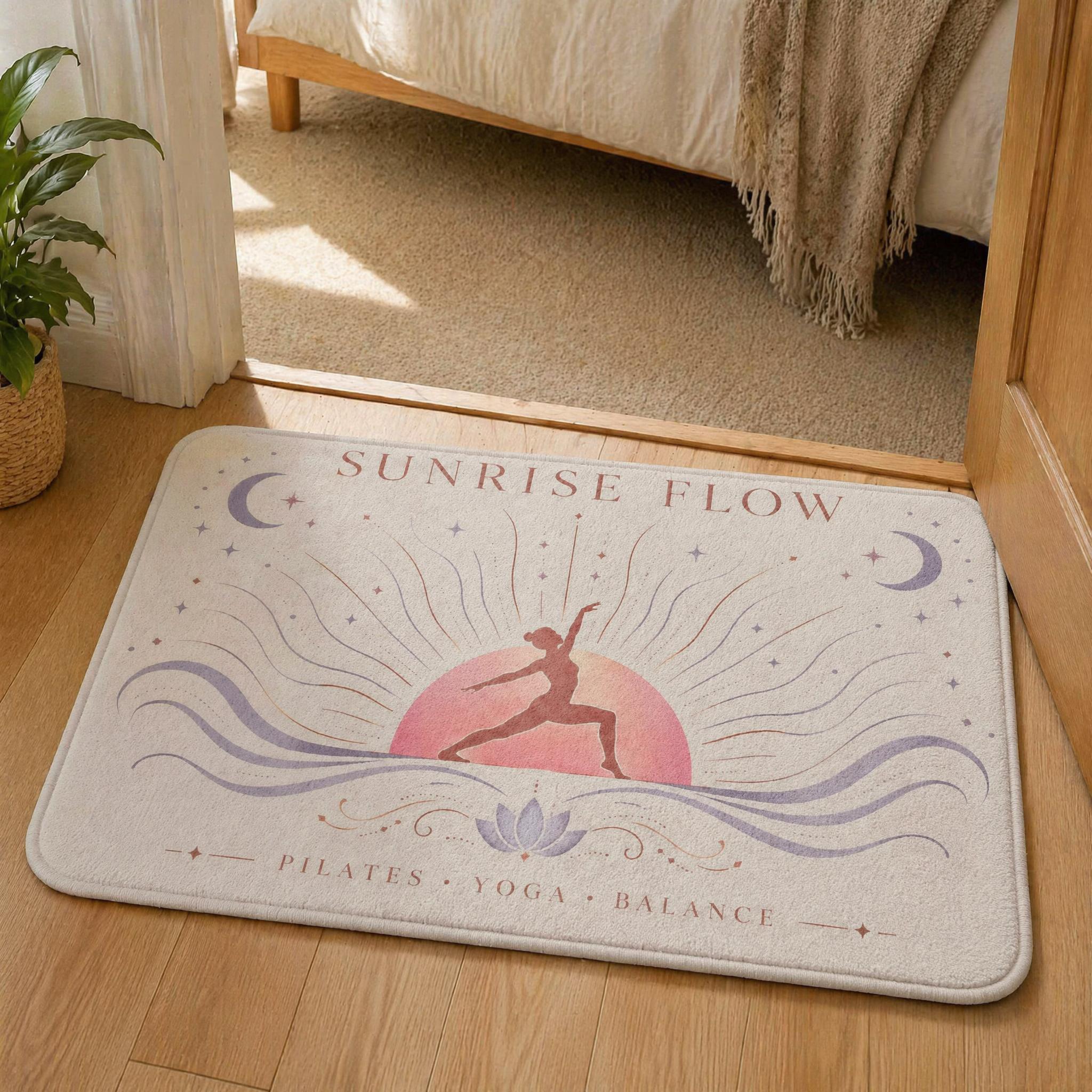 Pilates Yoga Gifts - Sunrise Flow Yoga Doormat Pilates Balance