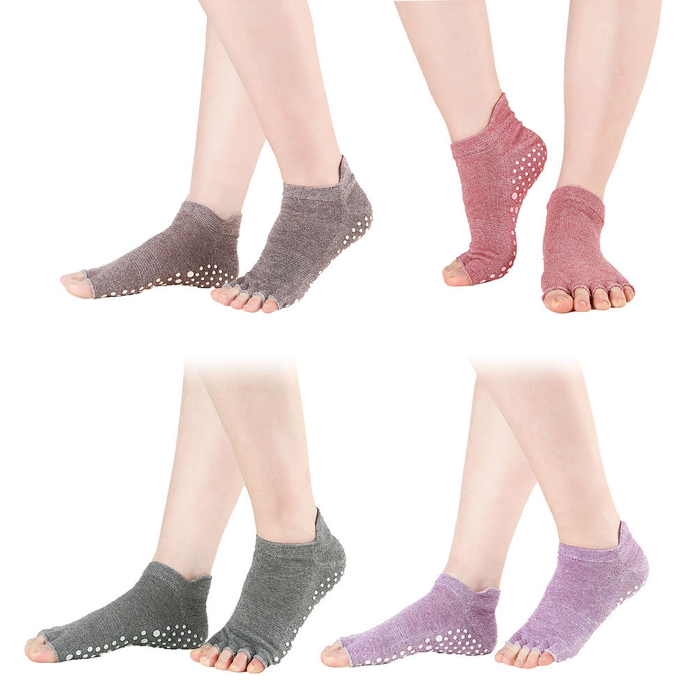 4Pair Women Toeless Yoga Socks - Pilates Yoga Fit recension och pris