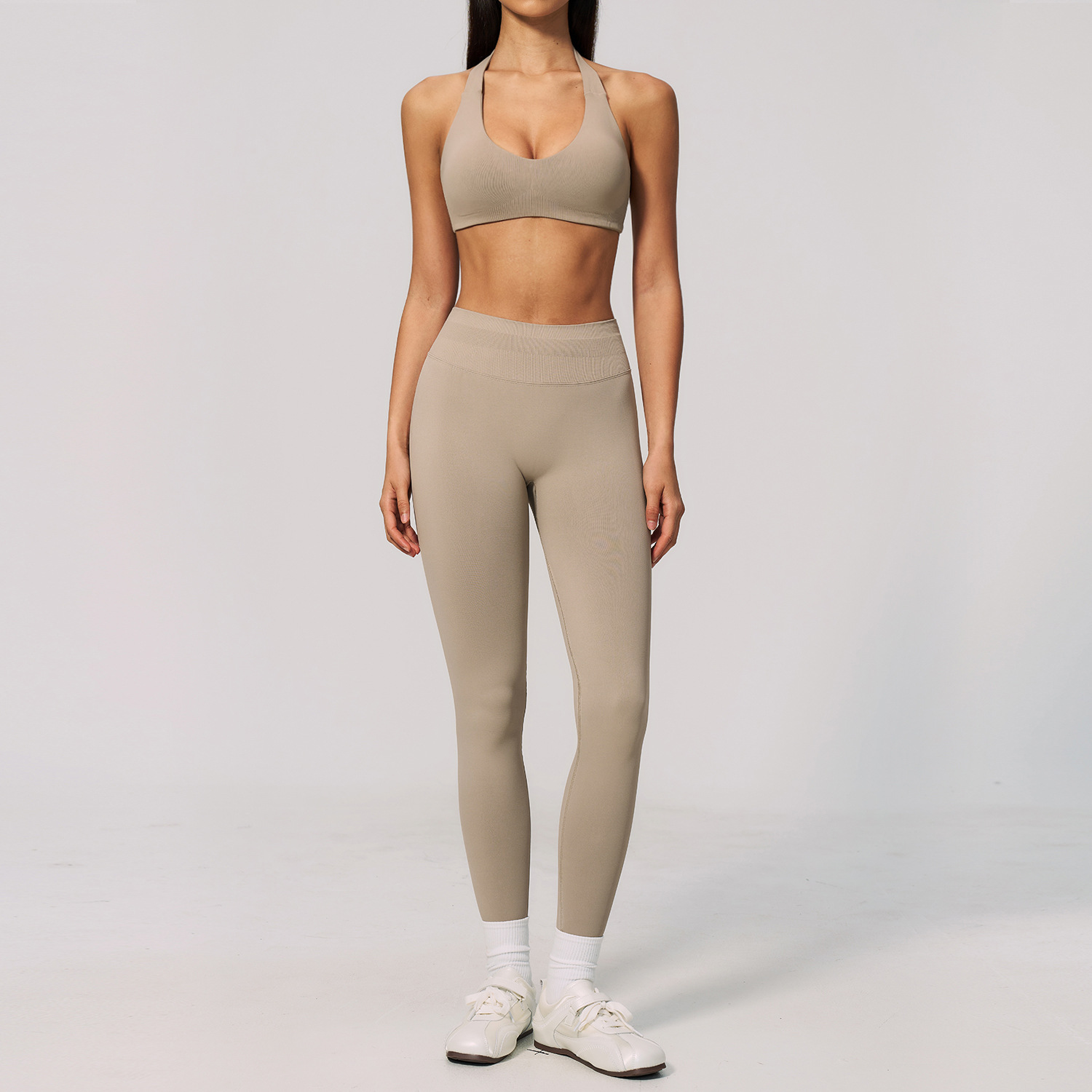 Women Seamless Ribbed 2 Piece  - Pilates Yoga Outfit recension och pris
