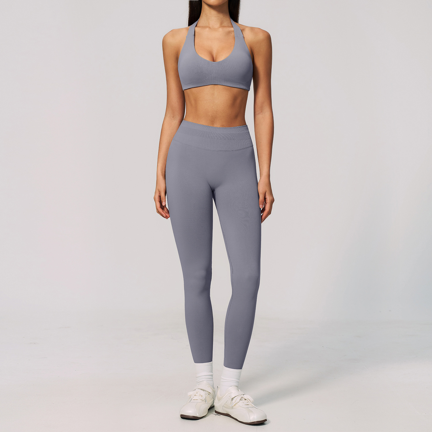 Women Seamless Ribbed 2 Piece  - Pilates Yoga Outfit recension och pris