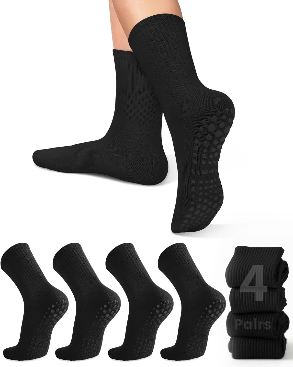 4 pairs of women's yoga socks, - Pilates & Yoga Studio Alineacion recension och pris