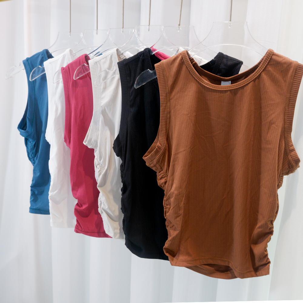 Summer Yoga Wear Ribbed Tank T - Pilates Yoga Fit recension och pris